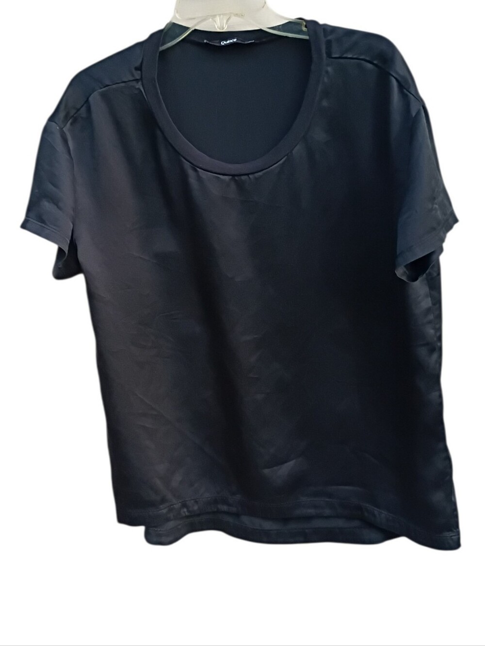 Quince Silk Short-Sleeve Blouse sz M - Picture 4 of 8